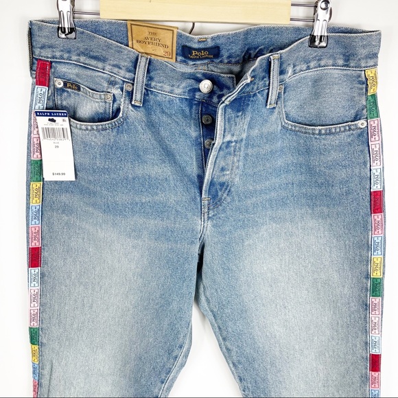 RARE Polo Ralph Lauren Avery Boyfriend logo Jeans - Picture 11 of 16